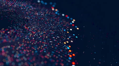 Big Data complex round graph animation. Quantum computing universe. Cyber space Stock Footage 305592213