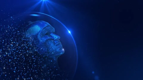 Big Data complex round graph animation. Quantum computing universe. Cyber space 스톡 동영상 341894730