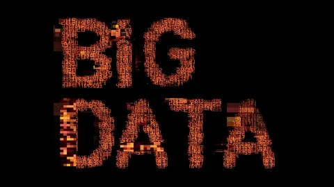 Big data computer numbers data software technology Stock Footage 120872708