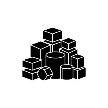 Big Data Computing and Storage Network Icon Illustrazione stock