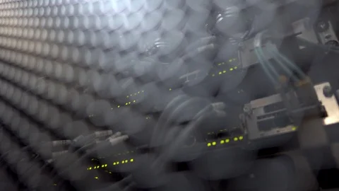 Big Data computing, switch. Network router. Cloud technology. Soft focus Stock Footage 122134811