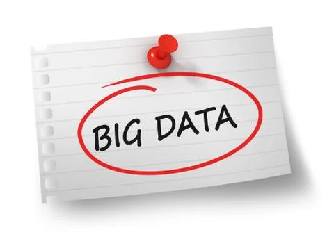 Big data concept 3d illustration isolated Stock Illustration