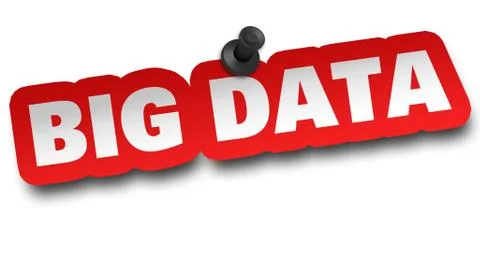 Big data concept 3d illustration isolated Stock Illustration