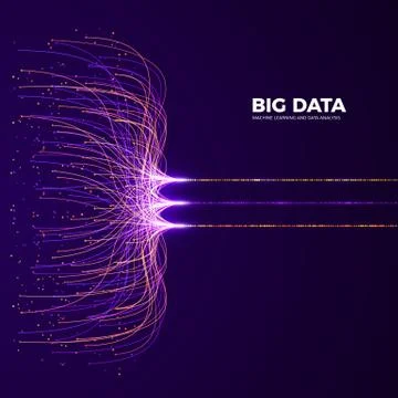 Big Data Concept and Innovation. Network and Data Analysis. Digital Technolog Illustrazione stock