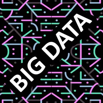 Big Data Concept Background Technology concept design depicting big data w... Stock-Fotos