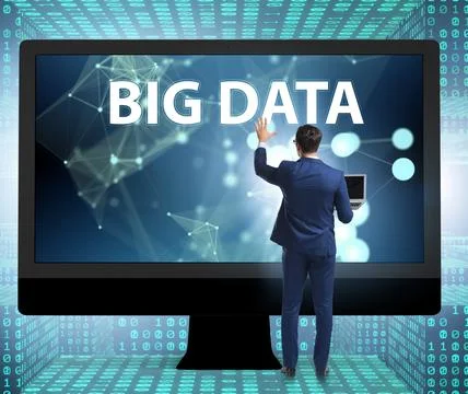 Big data concept with data mining analyst 스톡 일러스트