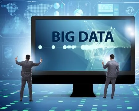 Big data concept with data mining analyst Stock Photos