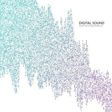 Big Data Concept. Digital data stream. Abstract technology background in blue Illustrazione stock