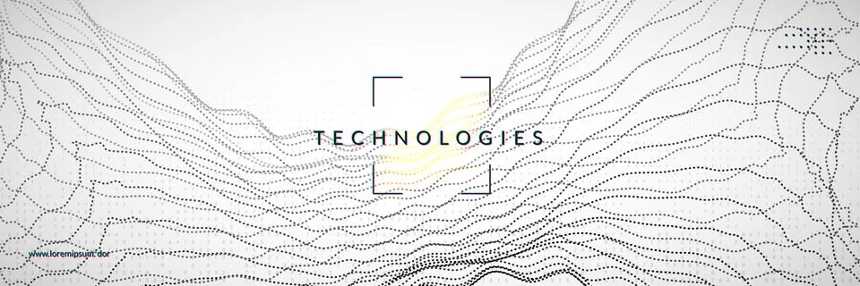 Big data concept. Digital technology abstract Stock Illustration