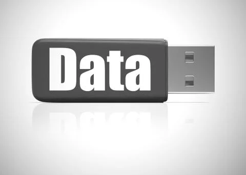 Big data concept icon shows information held in a data centre - Stock Illustration