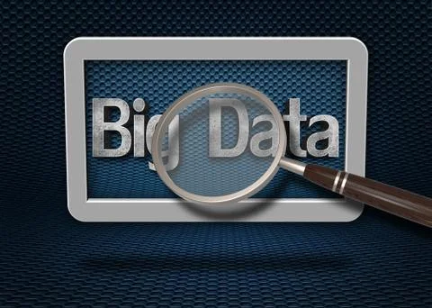Big data concept Illustrazione stock