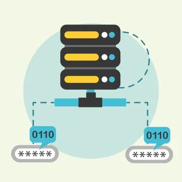 Big data concept Illustrazione stock