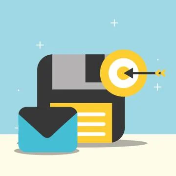 Big data concept Stock Illustration