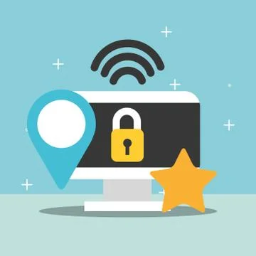 Big data concept Stock Illustration