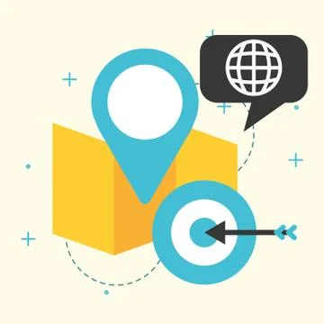 Big data concept Stock Illustration