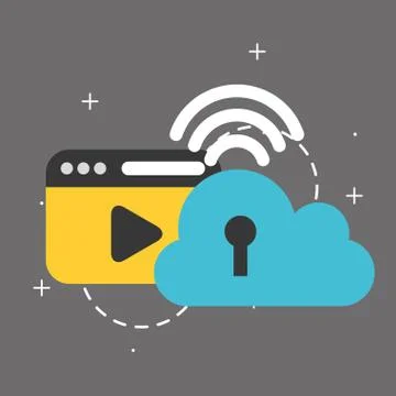 Big data concept Stock Illustration