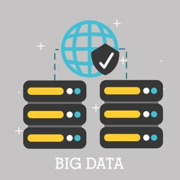 Big data concept Illustrazione stock
