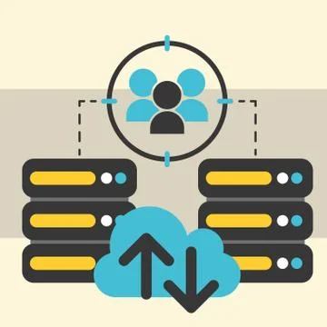 Big data concept Illustrazione stock