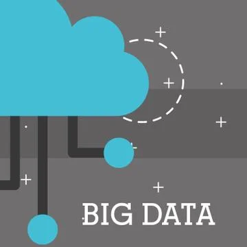 Big data concept 스톡 일러스트