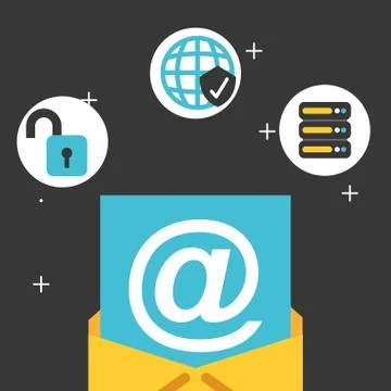 Big data concept Stock Illustration