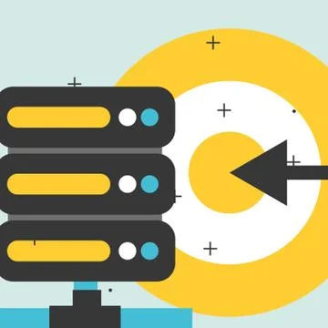 Big data concept Stock Illustration