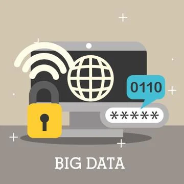 Big data concept イラスト素材