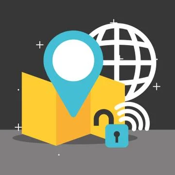 Big data concept Stock Illustration