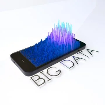 Big data concept Stock Illustration