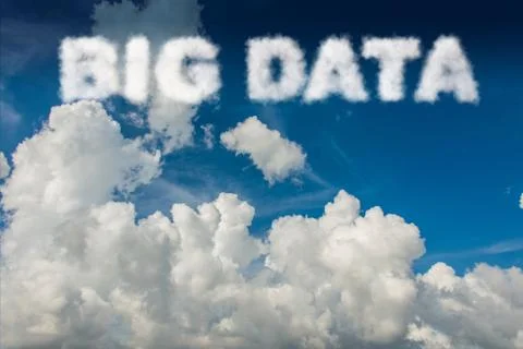 Big Data concept in IT technology Illustrazione stock