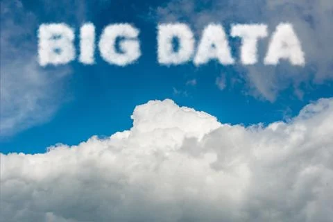 Big Data concept in IT technology - 3D rendering Illustrazione stock