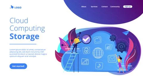 Big data concept vector illustration. Stock Illustration