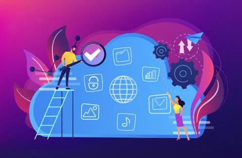 Big data concept vector illustration. 스톡 일러스트