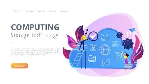 Big data concept vector illustration. Stock Illustration