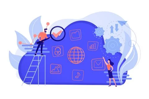 Big data concept vector illustration. イラスト素材