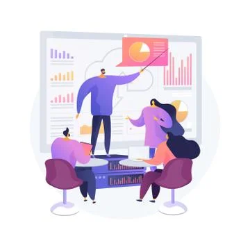 Big data conference abstract concept vector illustration. Stock Illustration