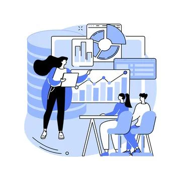 Big data conference abstract concept vector illustration. Stock Illustration