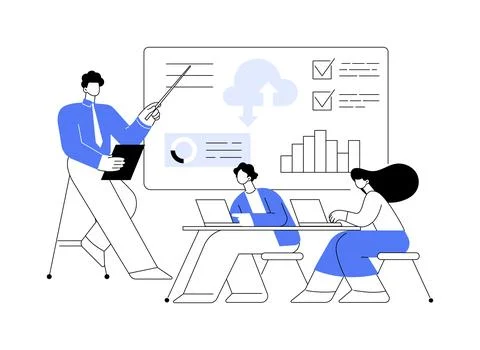 Big data conference abstract concept vector illustration. Stock Illustration