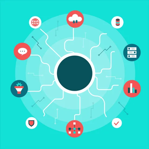 Big data connect application platform, information system security. Stock Footage 300569413