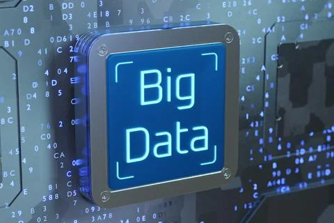 Big data connection complex. Data array visual concept. Big data visualizatio Stock Illustration