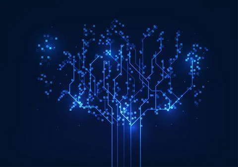 Big data connection technology background that is collecting and stores dat.. Иллюстрация