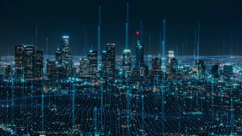 Big data connection technology Stock Footage 149558546