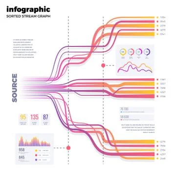 Big data cyber network vector business visualization Illustrazione stock