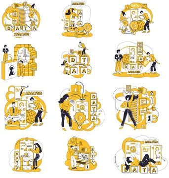 Big data. Data processing, alchemy information, transforms raw data into in.. Stock Illustration