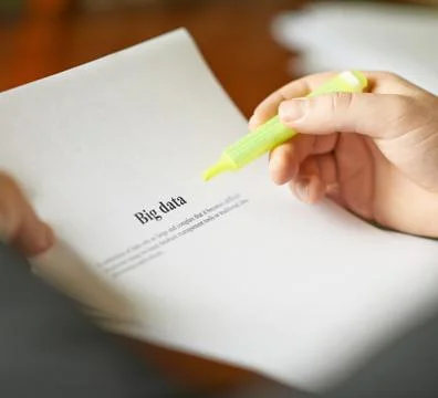 Big data definition composition Stock Photos