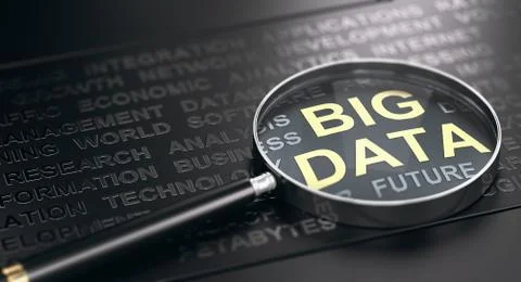 Big Data Definition Concept. Stockillustratie