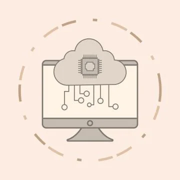 Big data design Stock Illustration