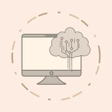 Big data design Illustrazione stock