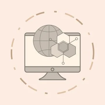 Big data design 스톡 일러스트