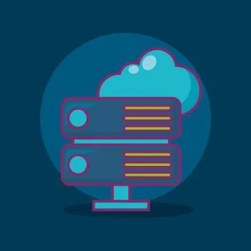 Big data design Illustrazione stock