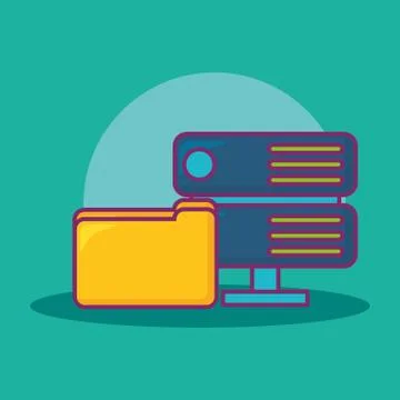 Big data design Stock Illustration